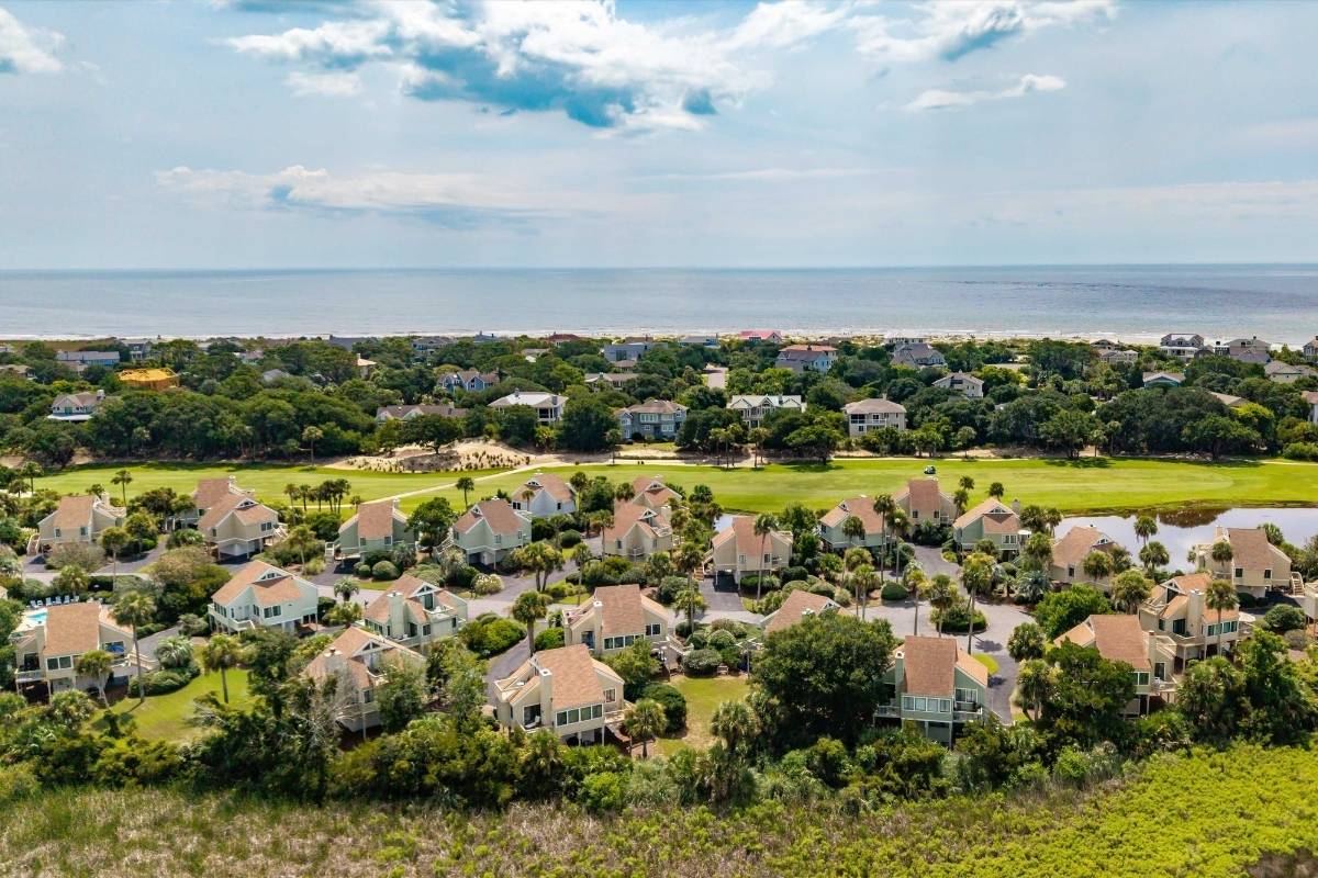 Seabrook Island homes and golf course aerial view, Seabrook Island, SC