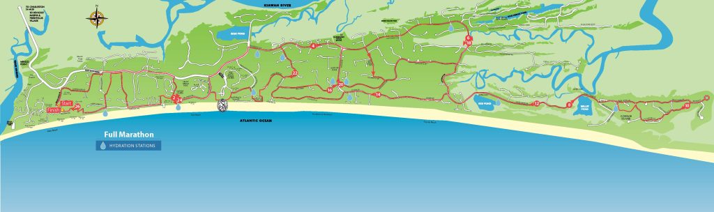 Kiawah Island Marathon Route