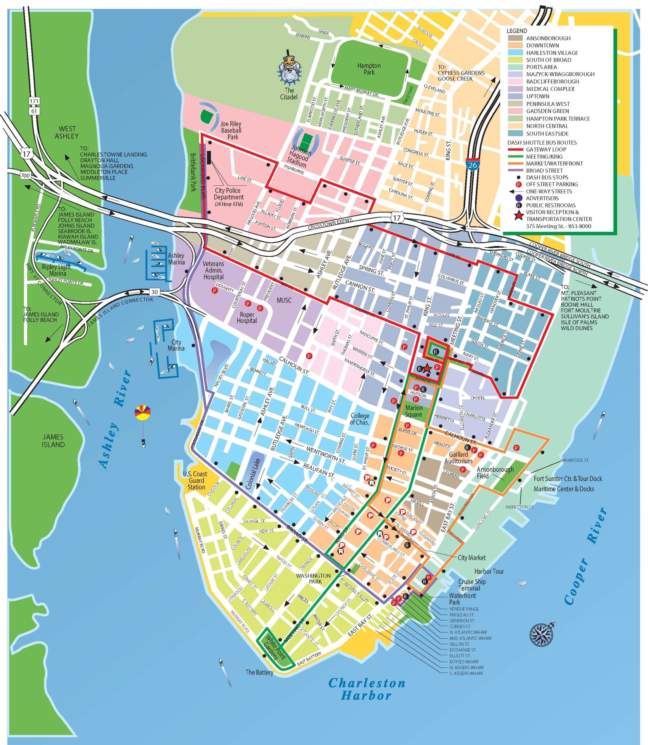 Charleston Neighborhood Map