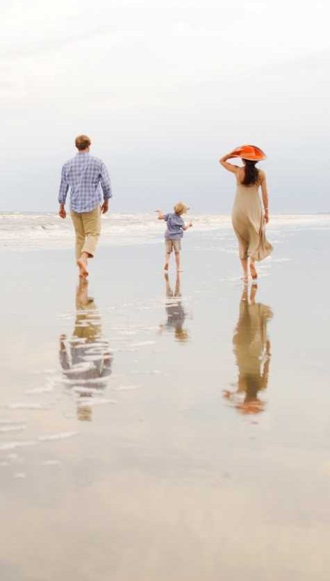 Family on Kiawah Beach Mobile