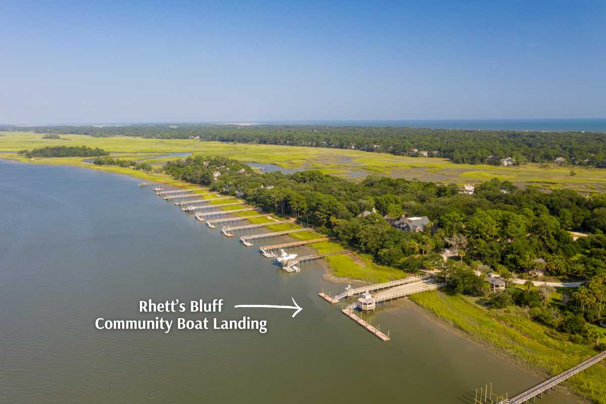 Kiawah Boat landing in Rhett's Bluff