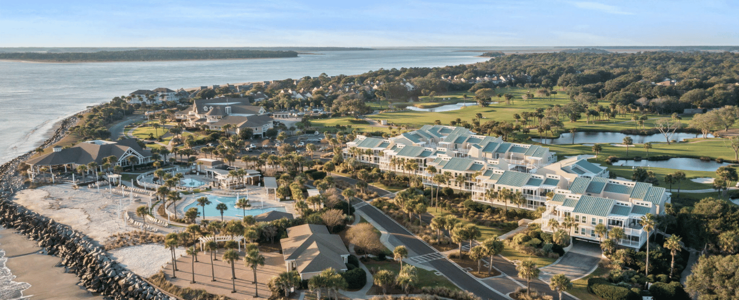Aerial view of Seabrook Island amenities - Real Estate Sales