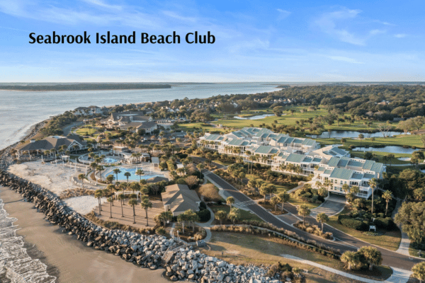 Seabrook Island Club overhead view of the beach club