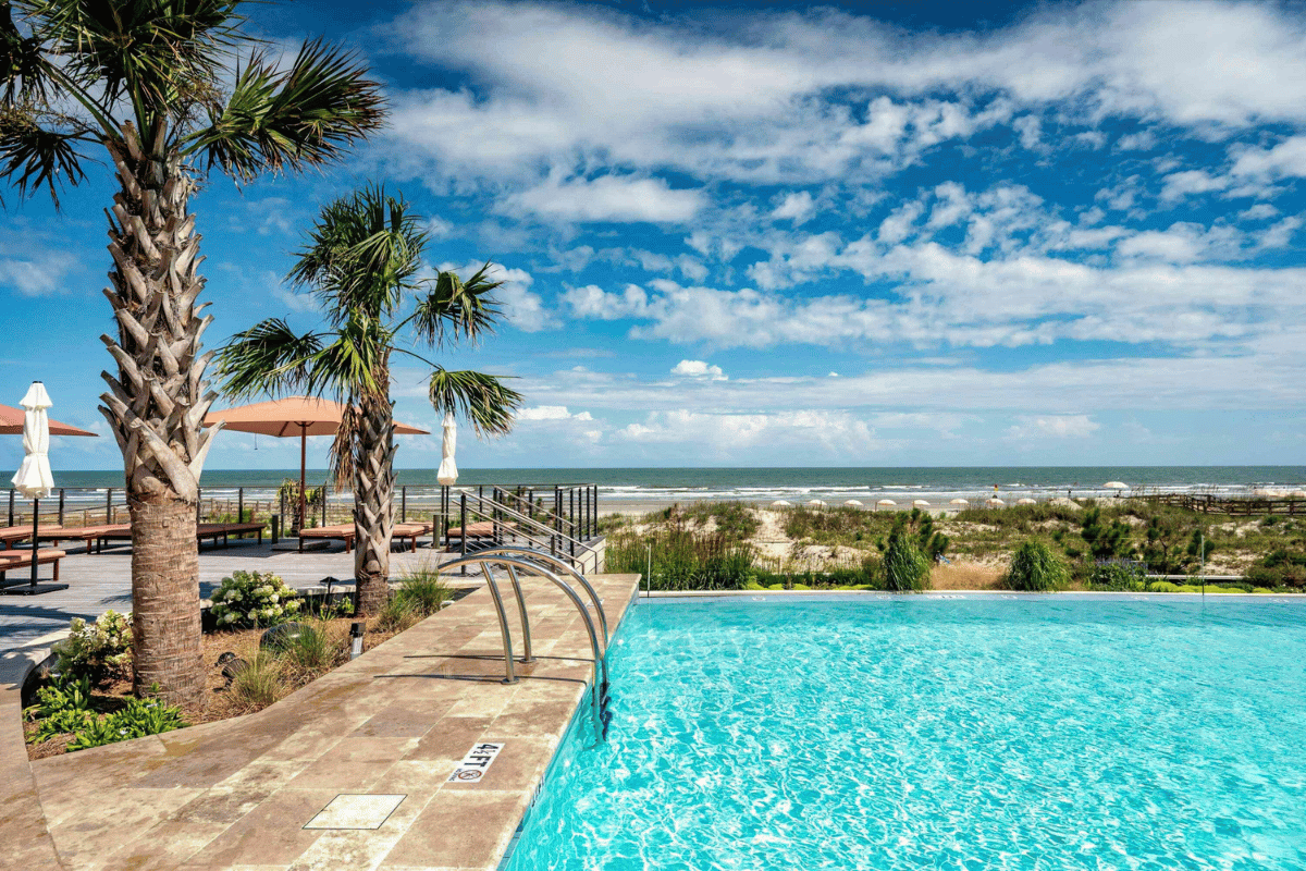 The pool at the Cape Kiawah Island
