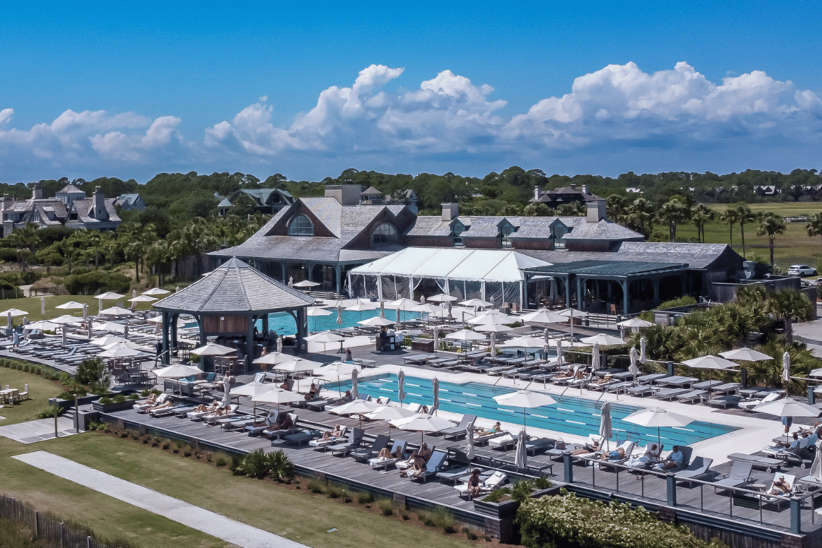 Aerial view of the Beach Club