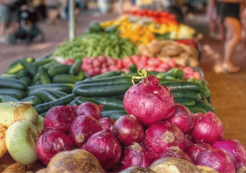 Fresh produce at Kiawah Island farmers market