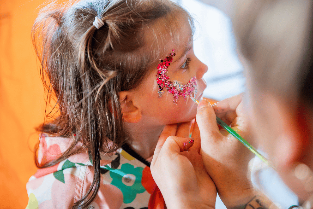 Face painting at Sundown Festival Kiawah